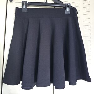 Elegant Black Skater Skirt